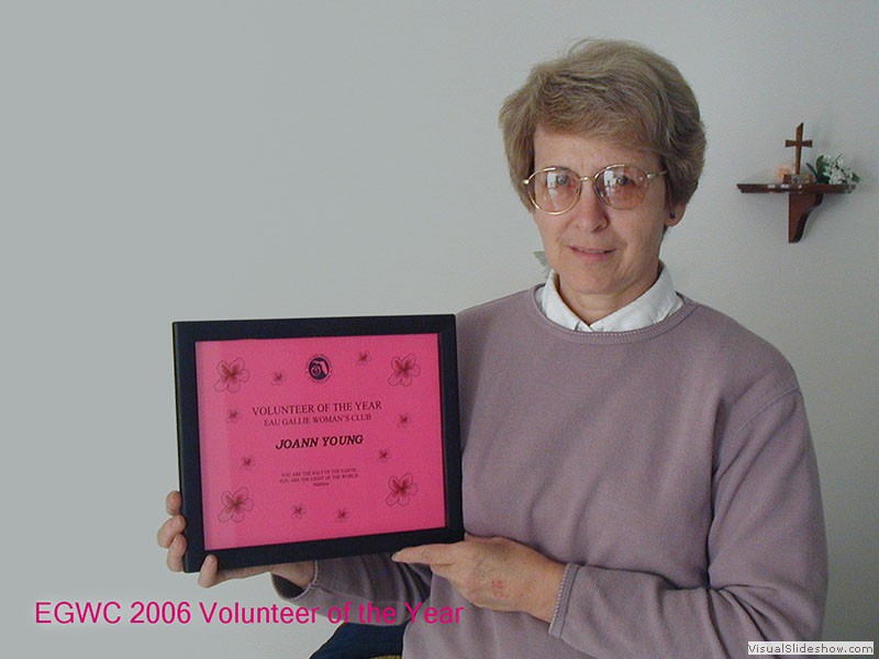 EGWC Volunteer of Year